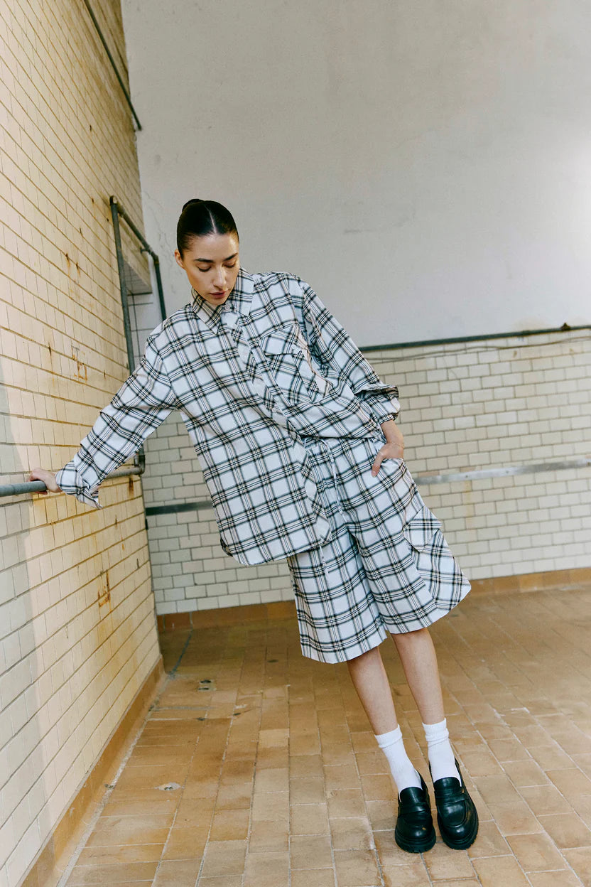 Humble By Sofie - Olivie Skjorte - Off White Combi