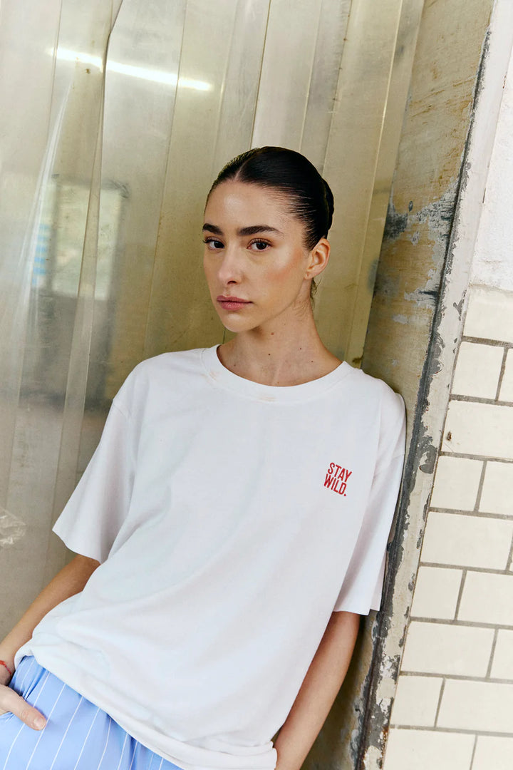 Humble By Sofie - Oona T-shirt - White Combi