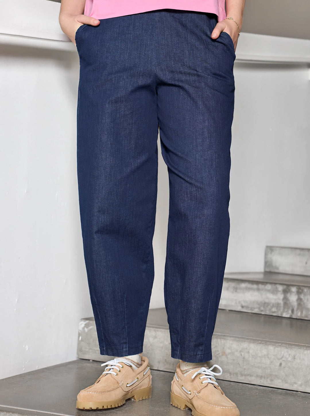 Black Colour - Denice Denim Barrel - Denim