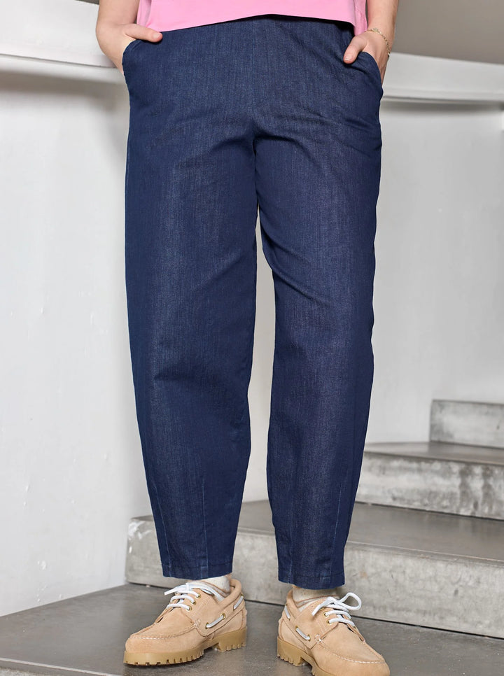Black Colour - Denice Denim Barrel - Denim