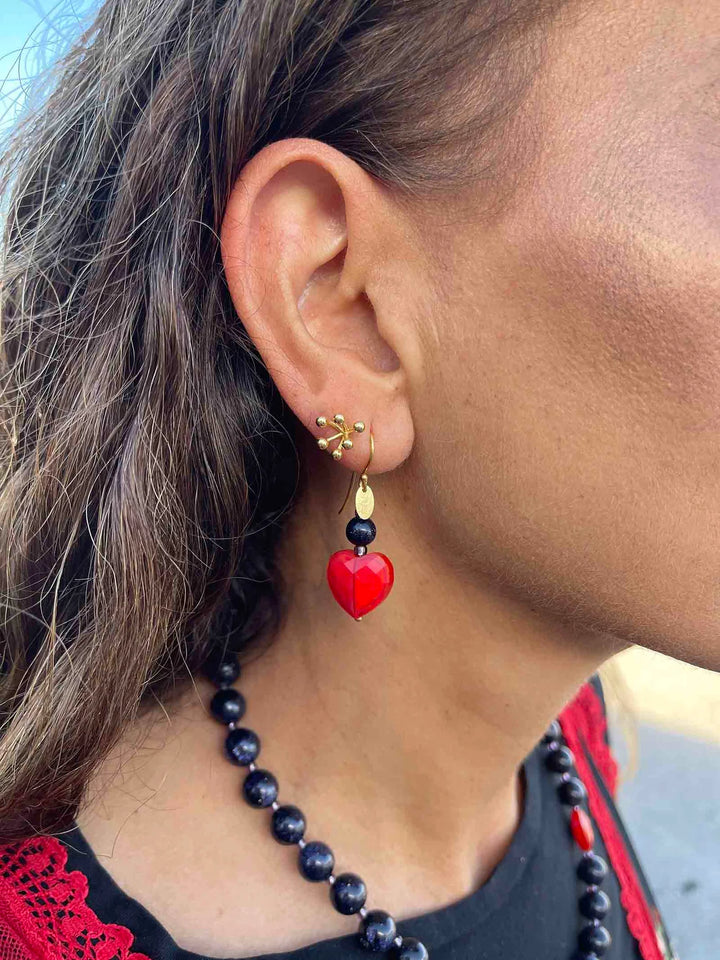 Nuni - Valentine Earrings - Black - Onesize