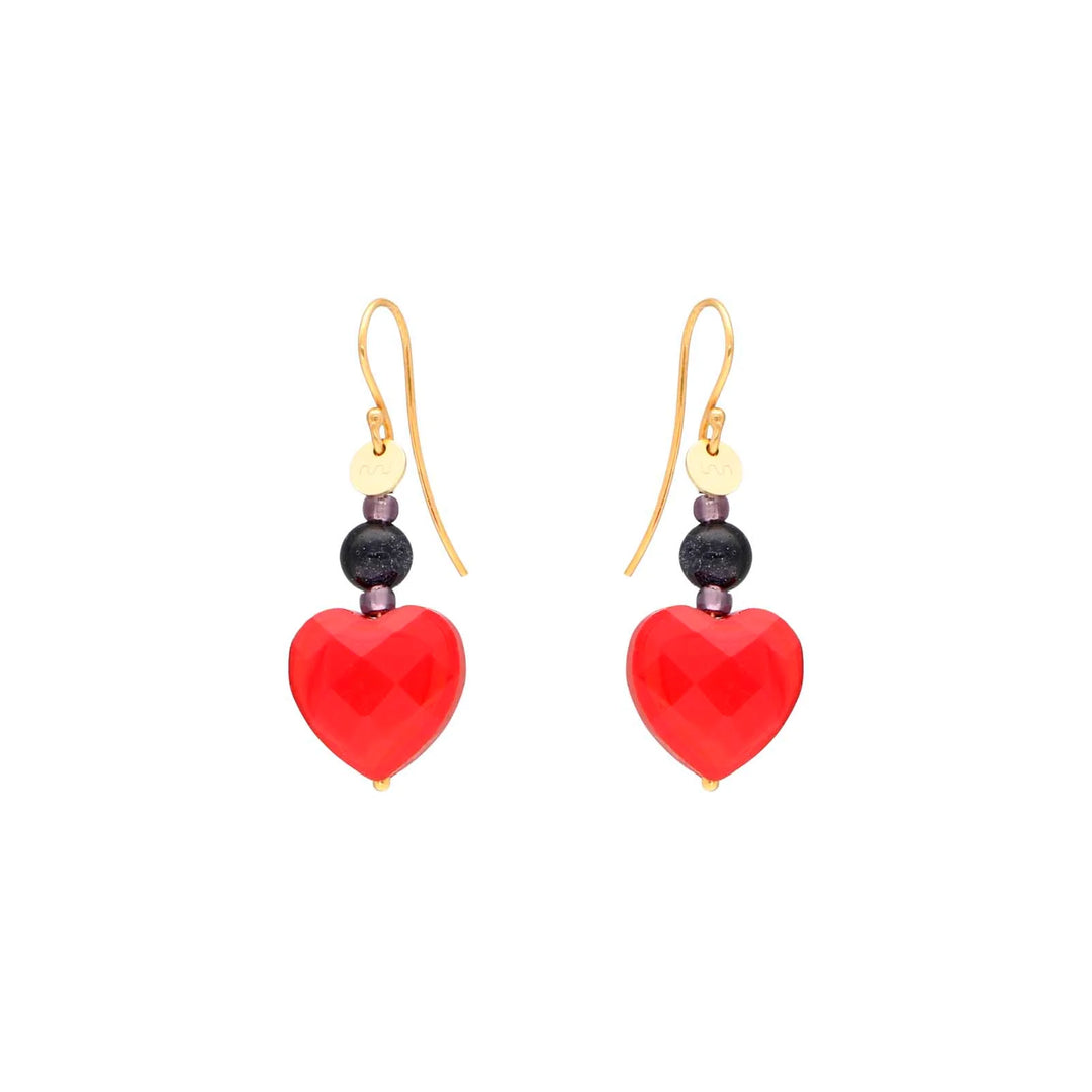 Nuni - Valentine Earrings - Black - Onesize