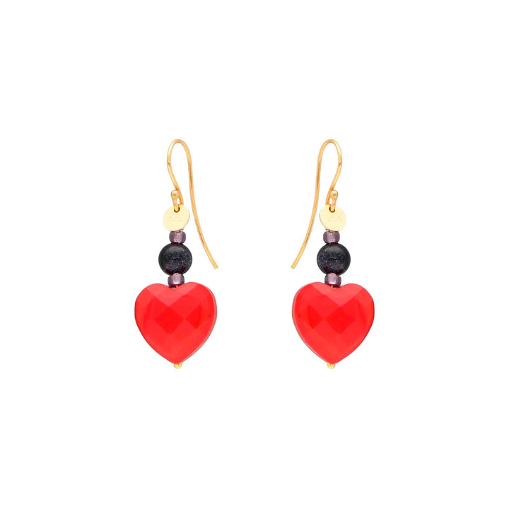 Nuni - Valentine Earrings - Black - Onesize