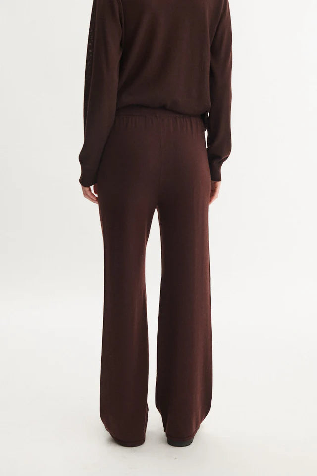 Basic Apparel - Vera Wide Pants - Chocolate Torte