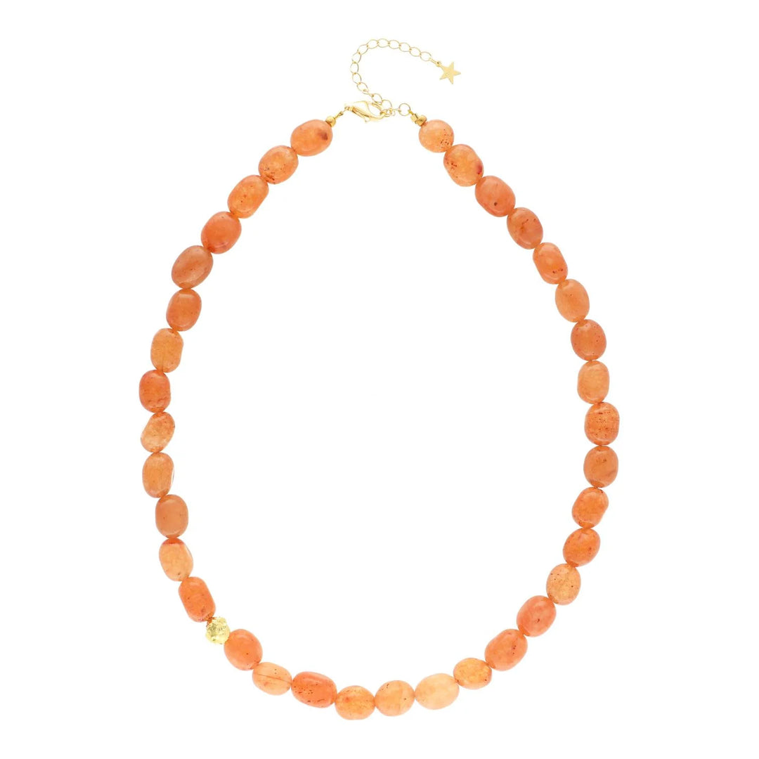 Nuni - Vilma Necklace - Orange - One Size