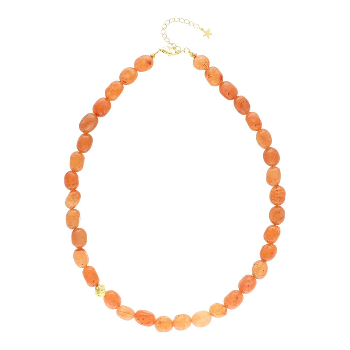 Nuni - Vilma Necklace - Orange - One Size