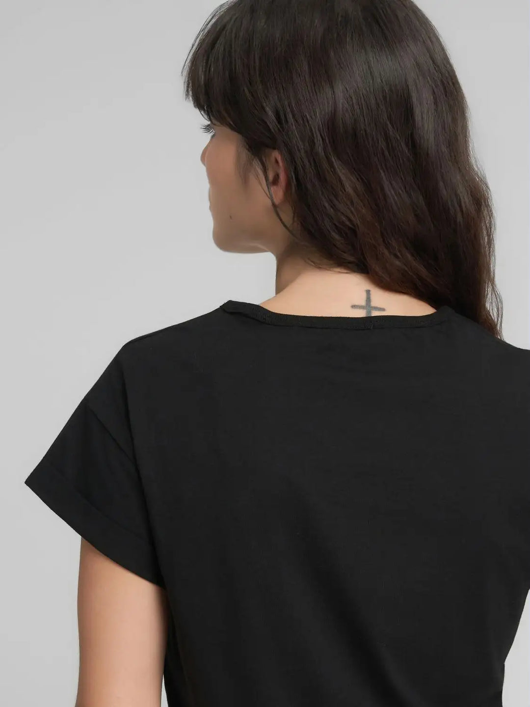 Replay - Jersey T-shirt - With Rose And Log Print - Black