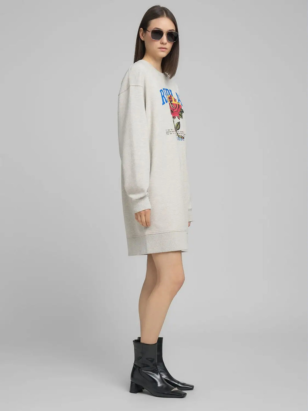 Replay - Sweatshirt Kjole - Light Grey