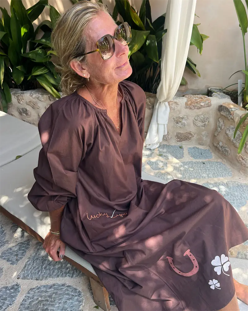Wow - The Good Luck Dress - Chocolate Brown