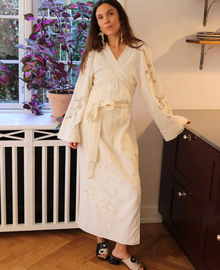 Sissel Edelbo - Winfrey Wrap Dress - Off White - Onesize