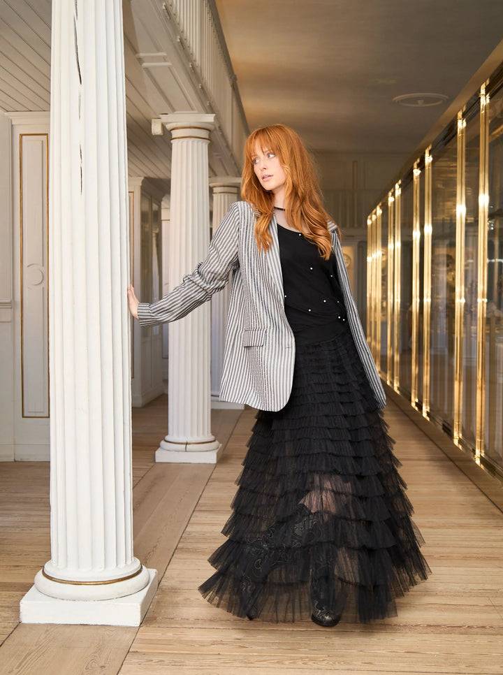 Black Colour - Angelina Mesh Nederdel - Black