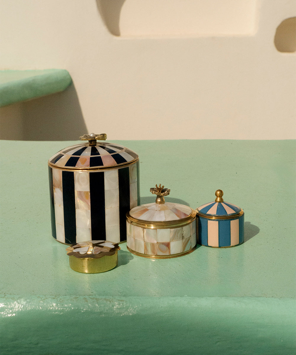 Doing Goods - Zoey Flower Circus Box Large - Navy