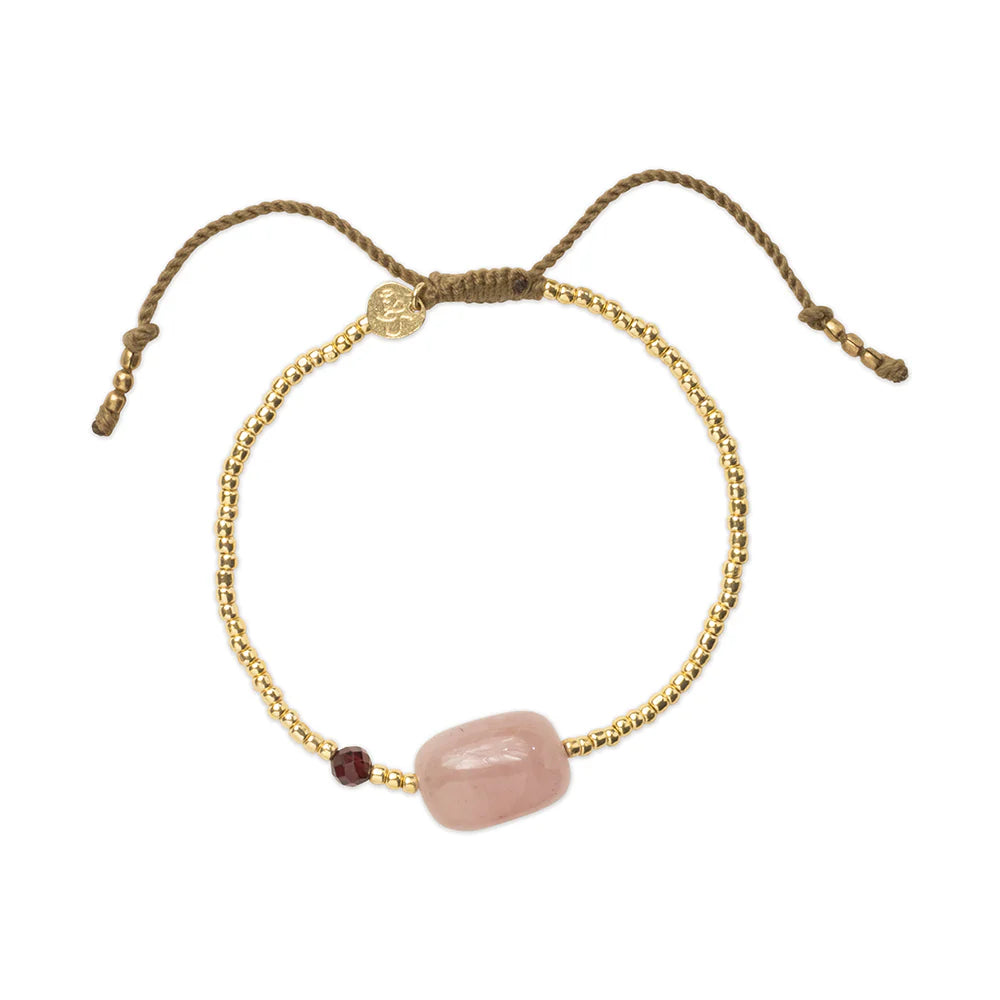 A Beautiful Story - Surprise Rose Quartz Bracelet - ONESIZE