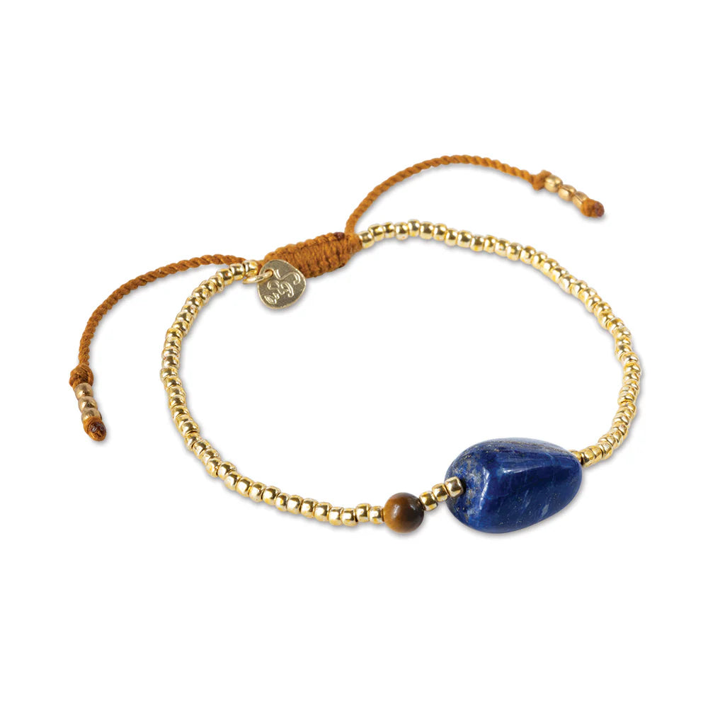 A Beautiful Story - Surprise Lapis Lazuli Tiger Eye Bracelet - ONESIZE