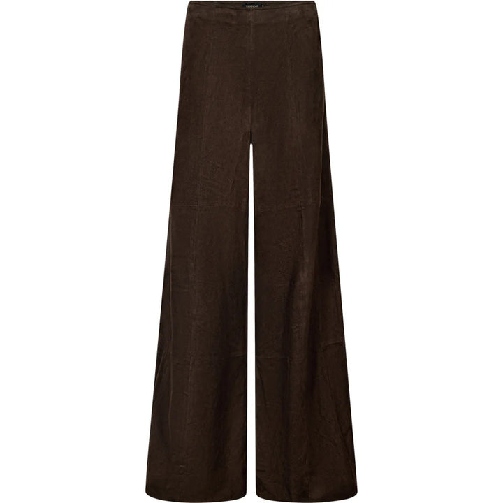 Depeche - Adiva Suede Culotte Wide Leg - Dusty Brown