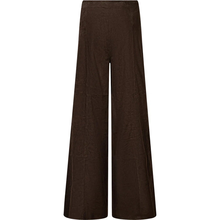 Depeche - Adiva Suede Culotte Wide Leg - Dusty Brown