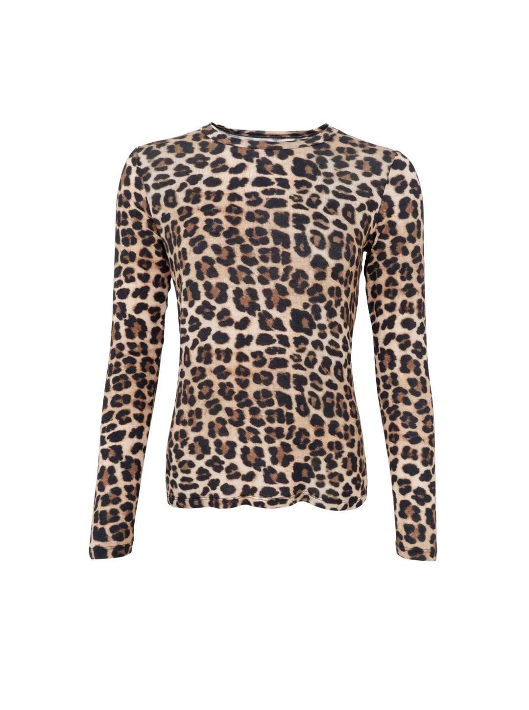 Black Colour - BC Alba Ls Tee - Natural Leo