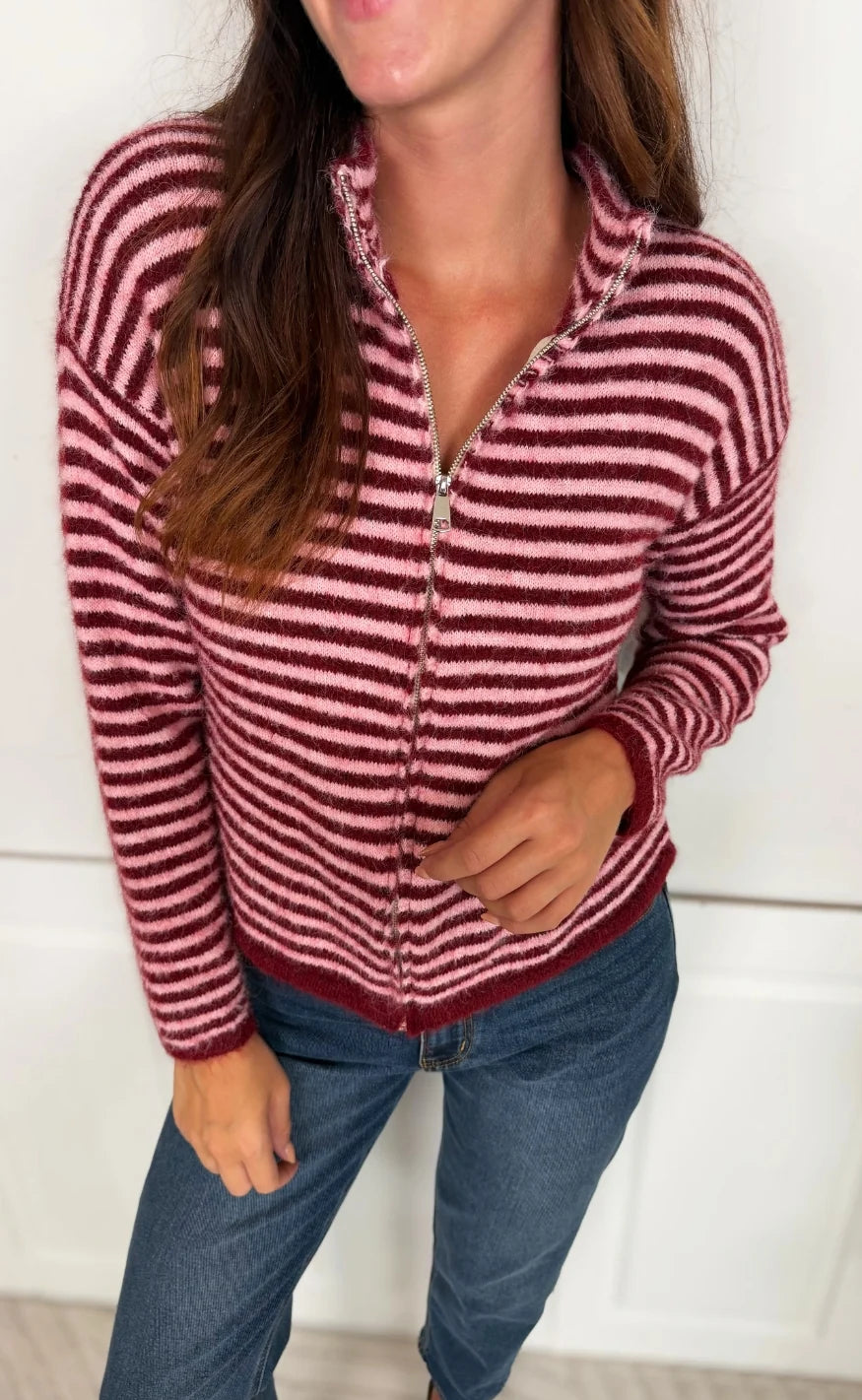 Marta - Anais Cardigan - Bordeaux