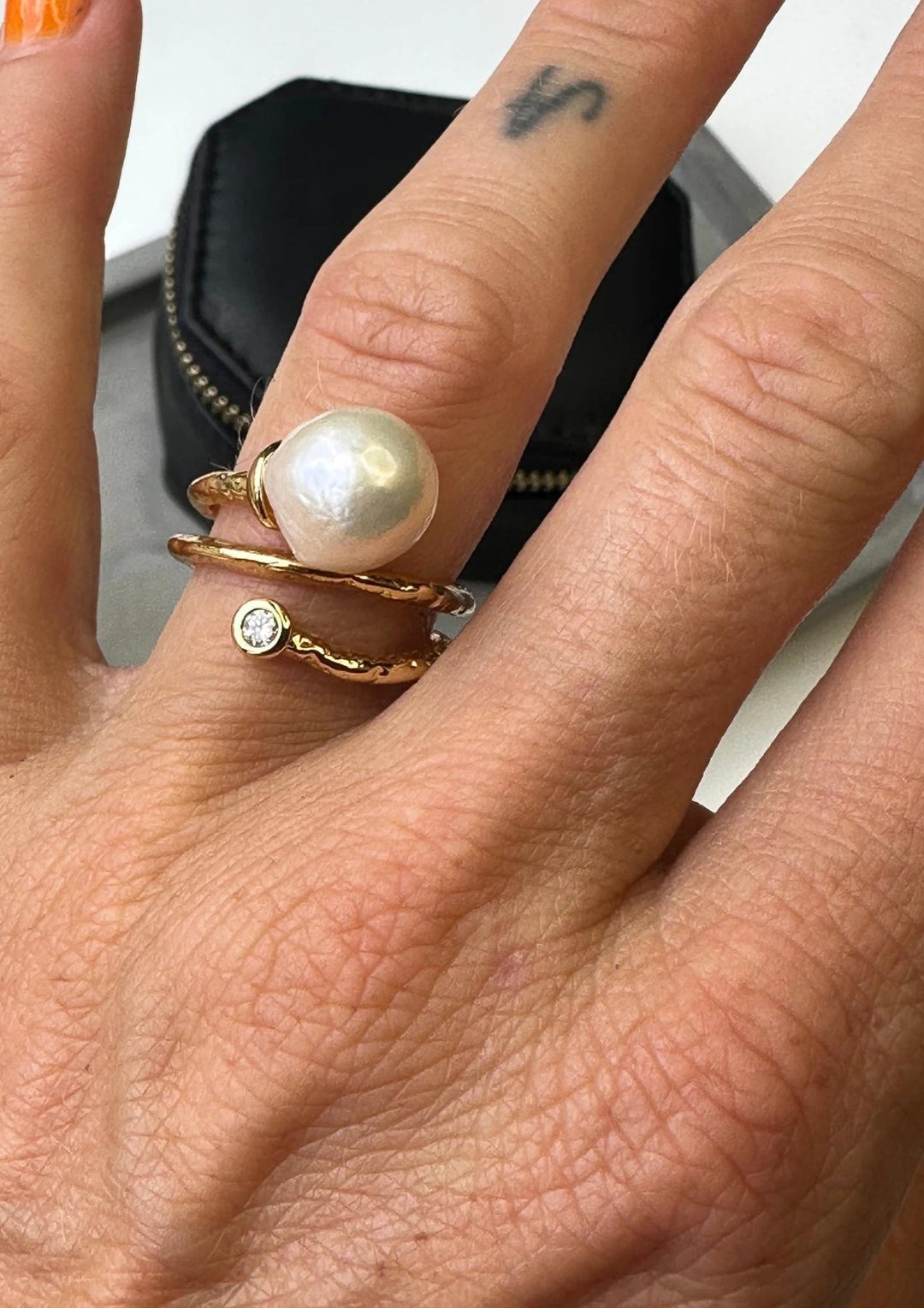 And Copehagen - White Pearl - Ring - Guld