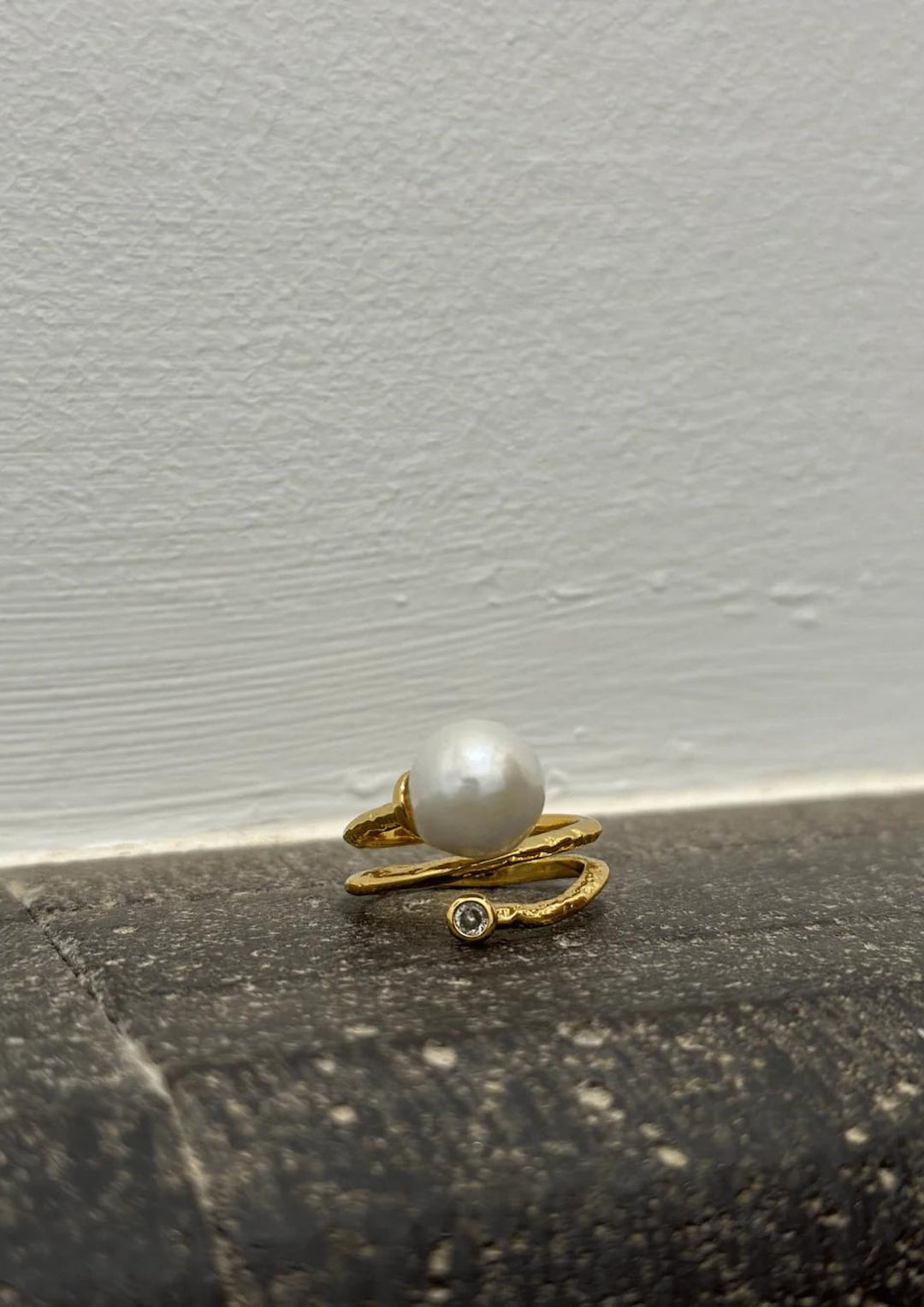 And Copehagen - White Pearl - Ring - Guld