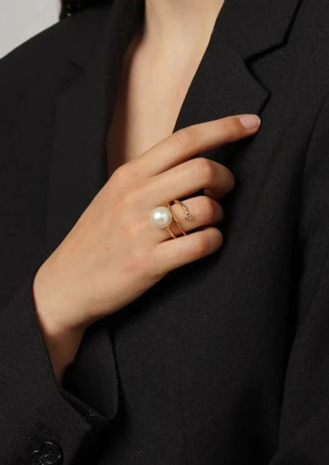 And Copehagen - White Pearl - Ring - Guld