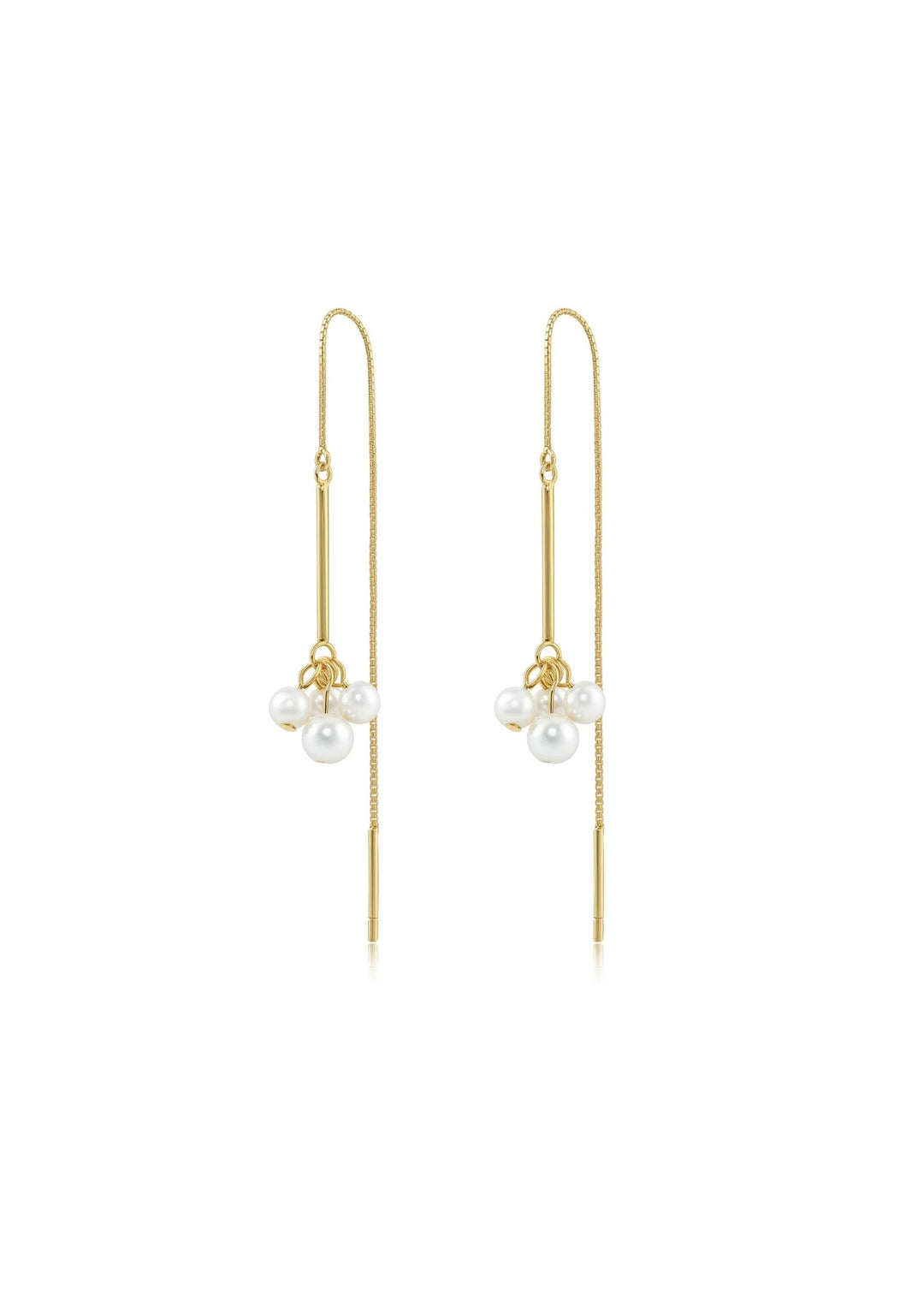 Andcopenhagen - Malibu Pearl String Øreringe - Guld