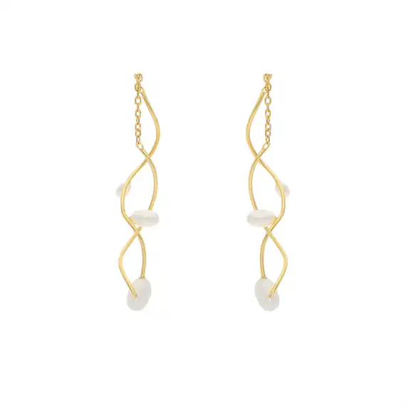 Nuni - Angelina Small - Øreringe - Pearl - Onesize