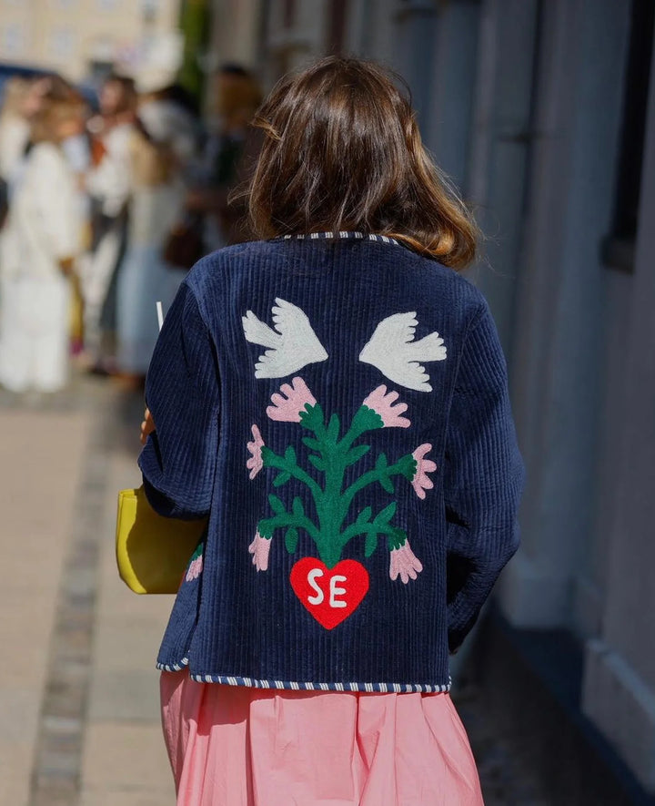 Sissel Edelbo - Anil jakke - Suzani embroidery navy