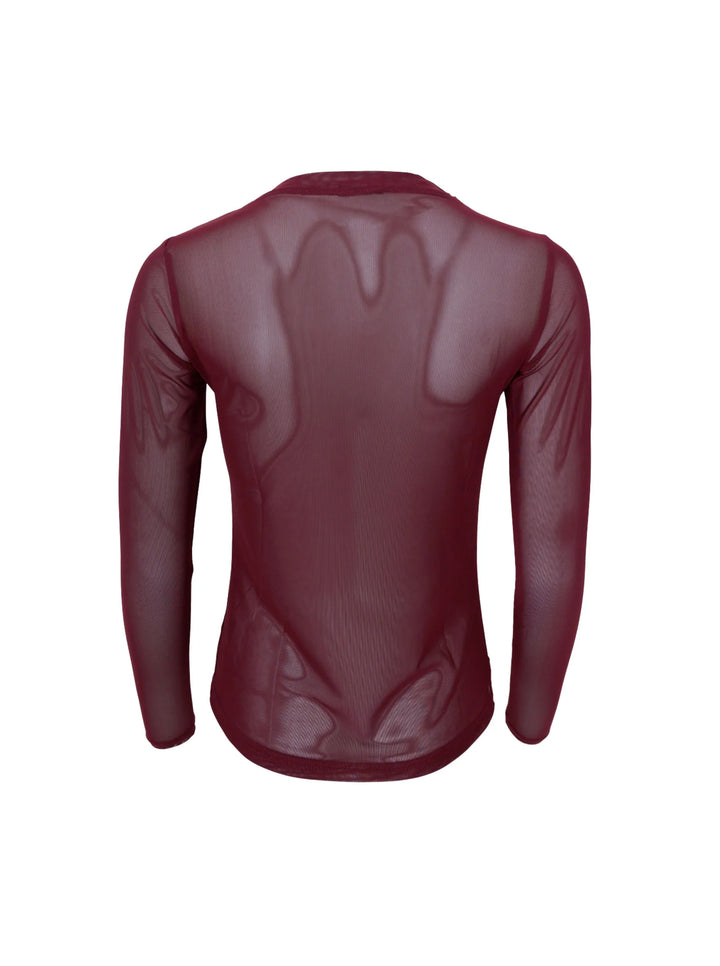 Black Colour - BC Annie Mesh Blouse - Plum