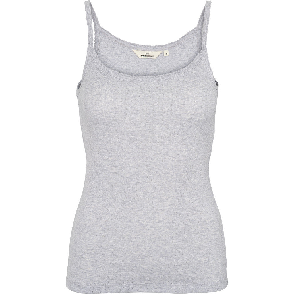 Basic Apparel - Arense Strap Top - Light Grey Mel