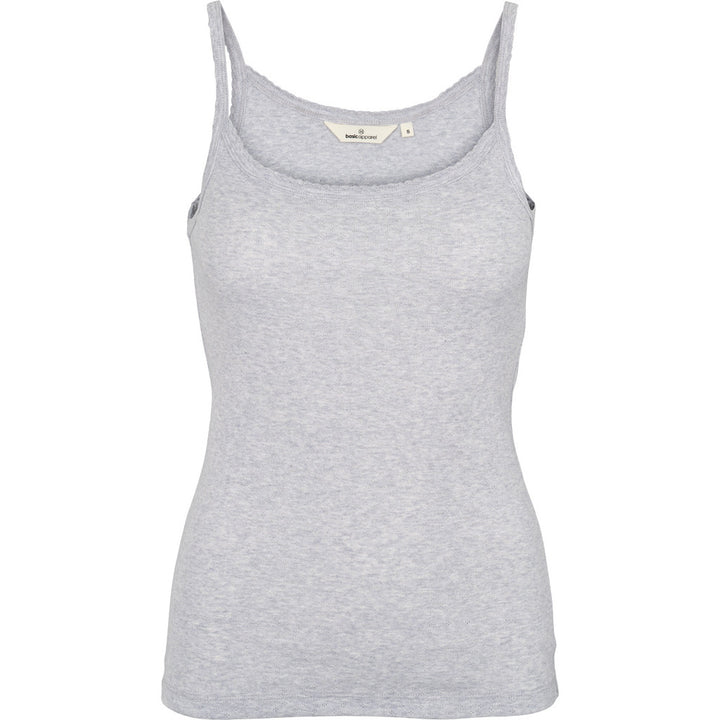 Basic Apparel - Arense Strap Top - Light Grey Mel