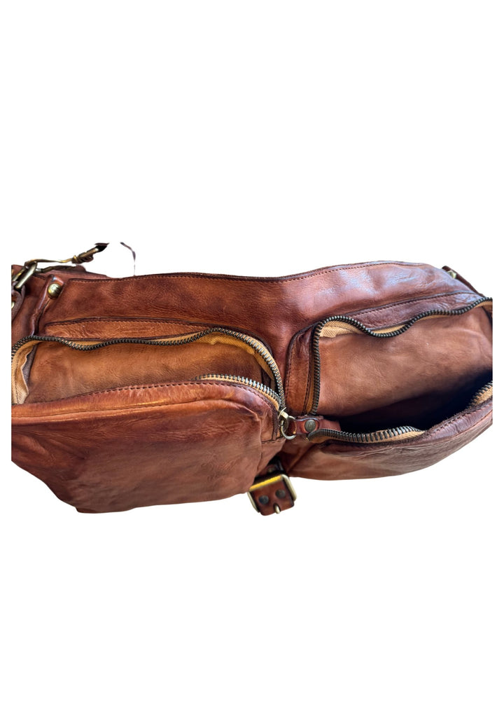 CAMPOMAGGI &amp; CATERINA LUCCHI - Håndtaske - Læder - Cognac - Onesize