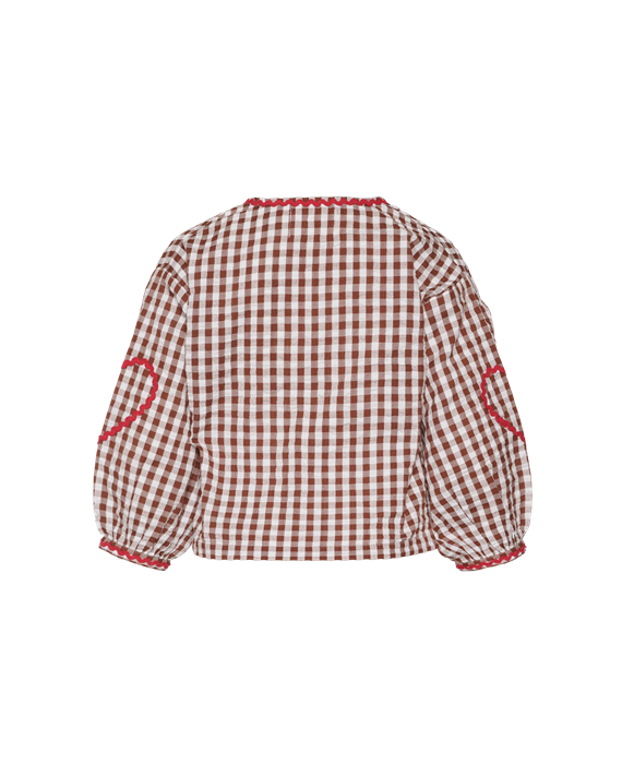 Sissel Edelbo - Astrid MINI Top - Brown Checks