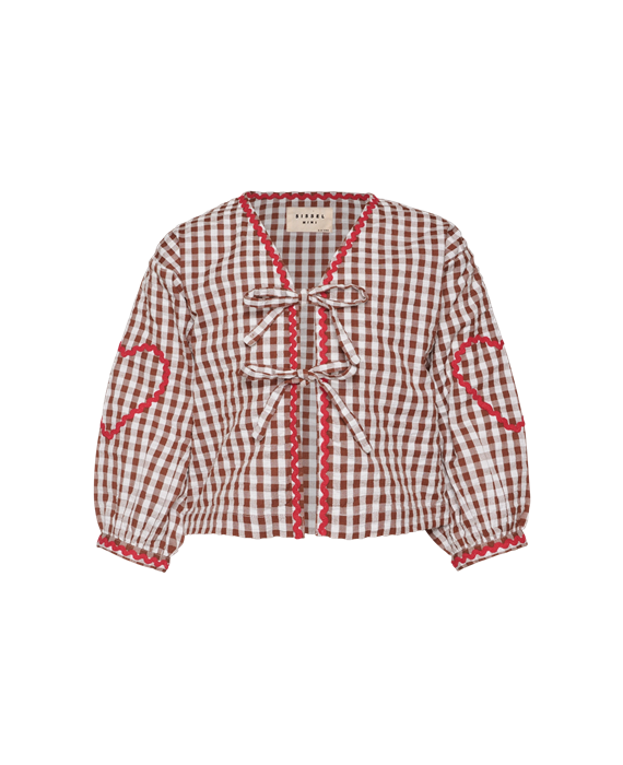 Sissel Edelbo - Astrid MINI Top - Brown Checks
