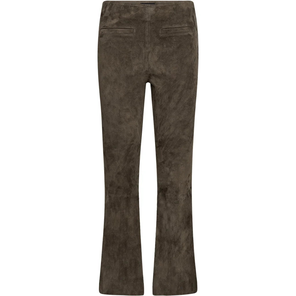 Depeche - Ava Suede Pants - Khaki