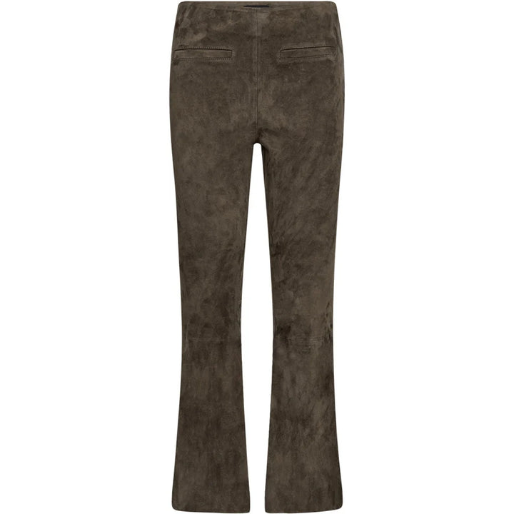 Depeche - Ava Suede Pants - Khaki