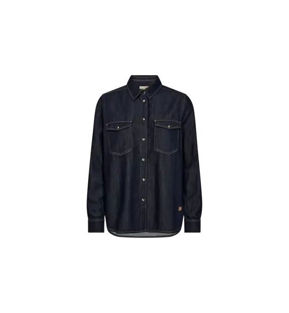 Mos Mosh - Natalie Denim Skjorte - Dark Blue