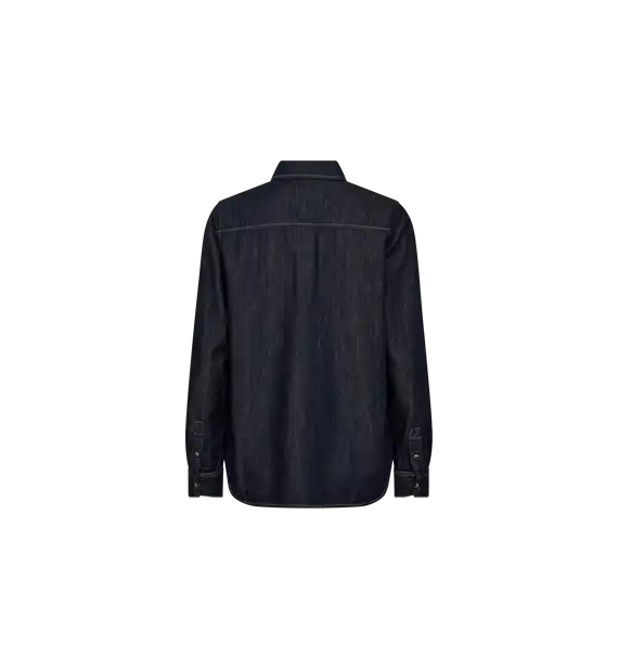 Mos Mosh - Natalie Denim Skjorte - Dark Blue