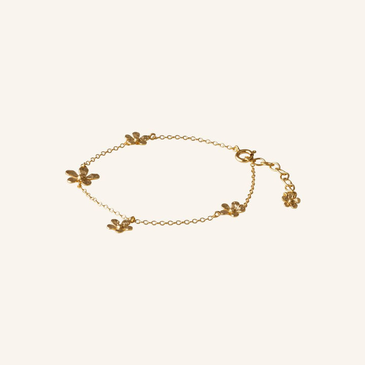 Pernille Corydon - Wild Poppy Bracelet - Gold - 16-19cm
