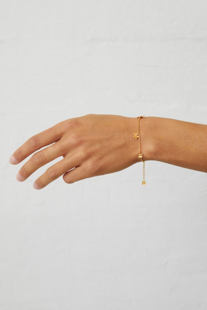 Pernille Corydon - Wild Poppy Bracelet - Gold - 16-19cm