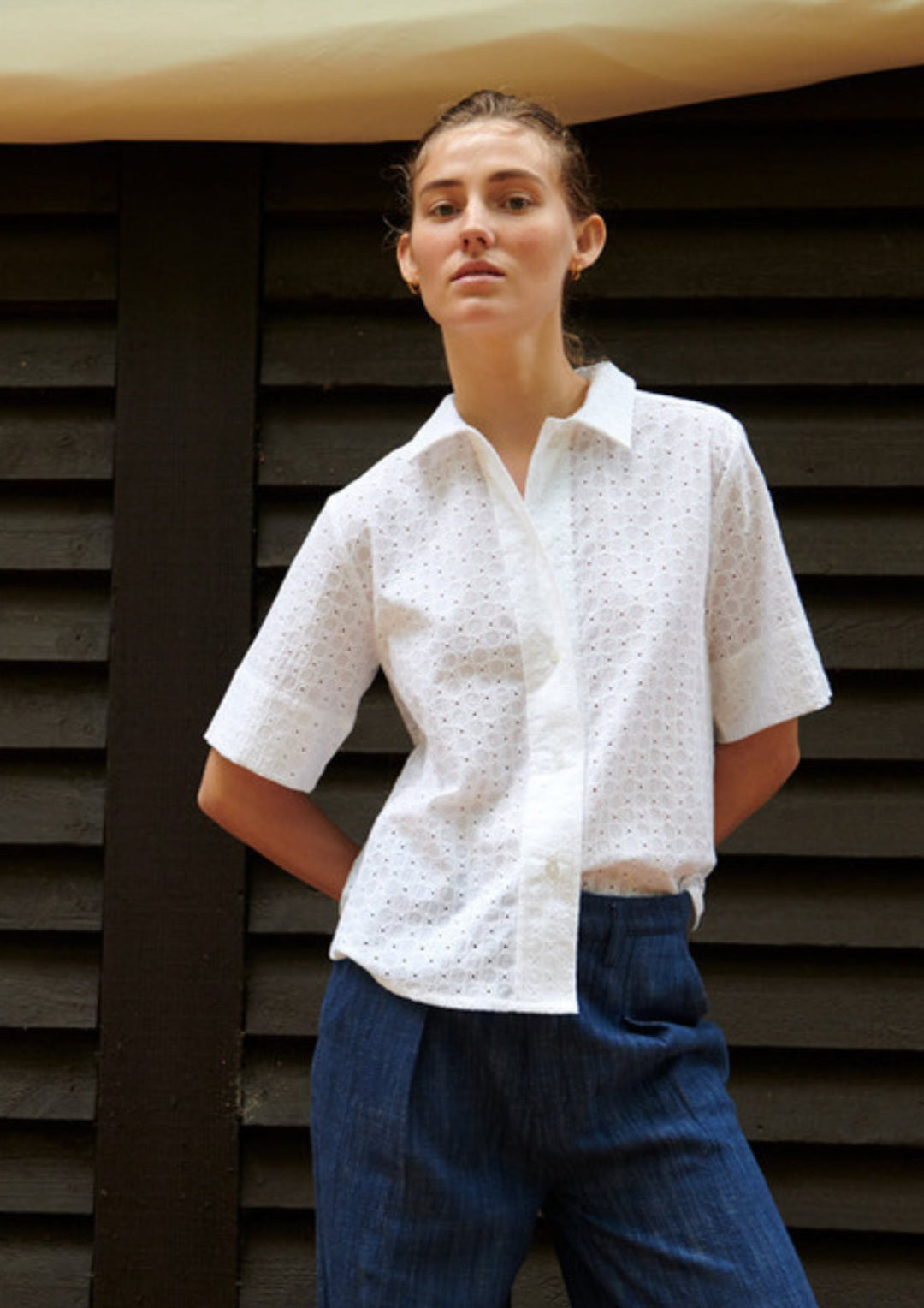 Basic Apparel - Adie SS Shirt - Bright White