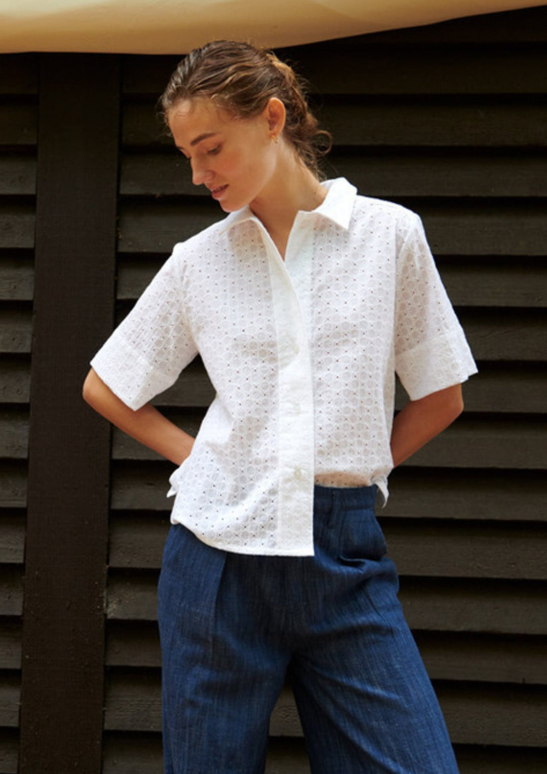 Basic Apparel - Adie SS Shirt - Bright White