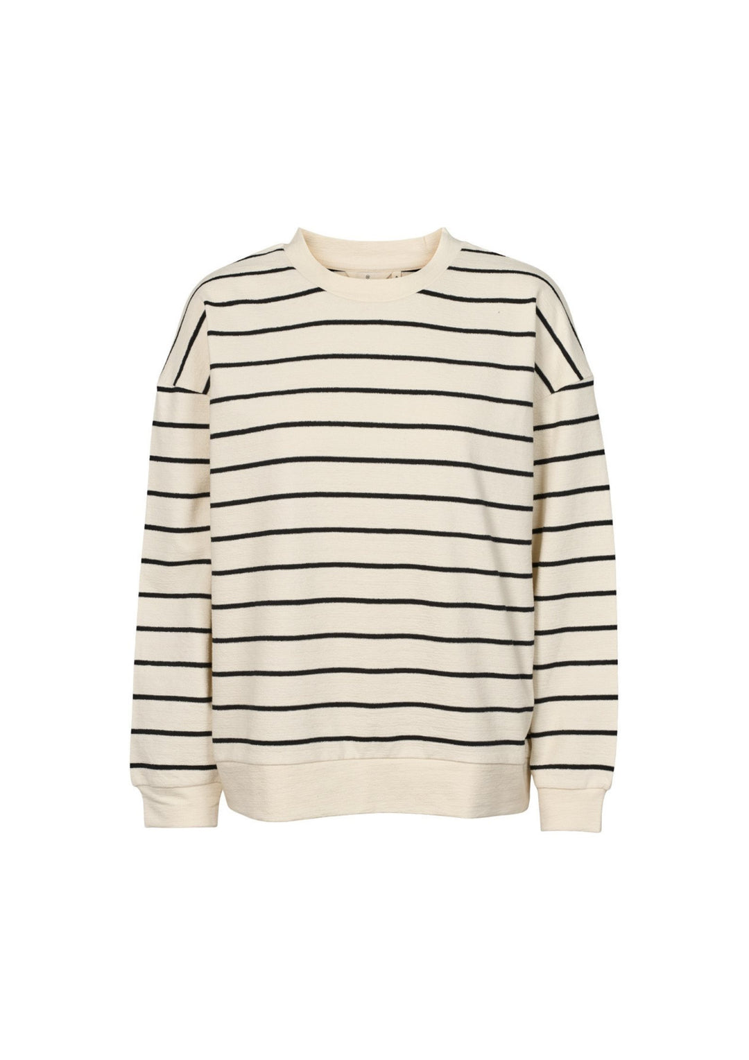 Basic Apparel - Anneli Oversized Tee LS Sweat - Birch/Black