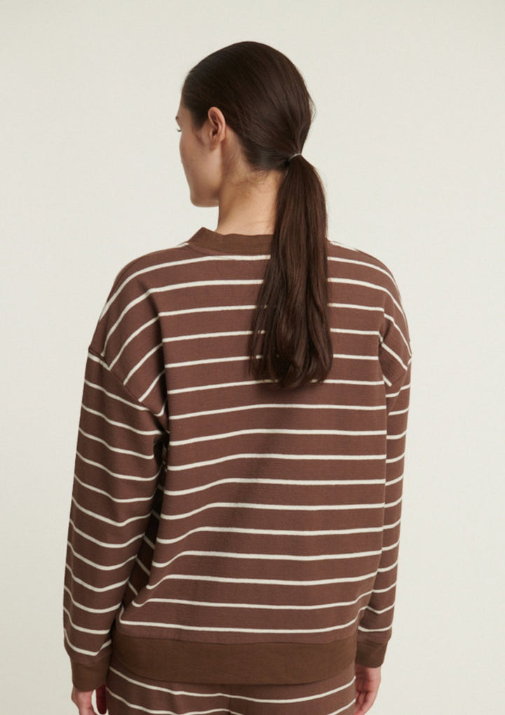Basic Apparel - Anneli Oversized Tee LS Sweat - Carafe/Birch