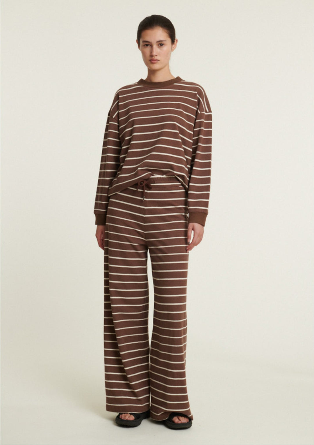 Basic Apparel - Anneli Oversized Tee LS Sweat - Carafe/Birch