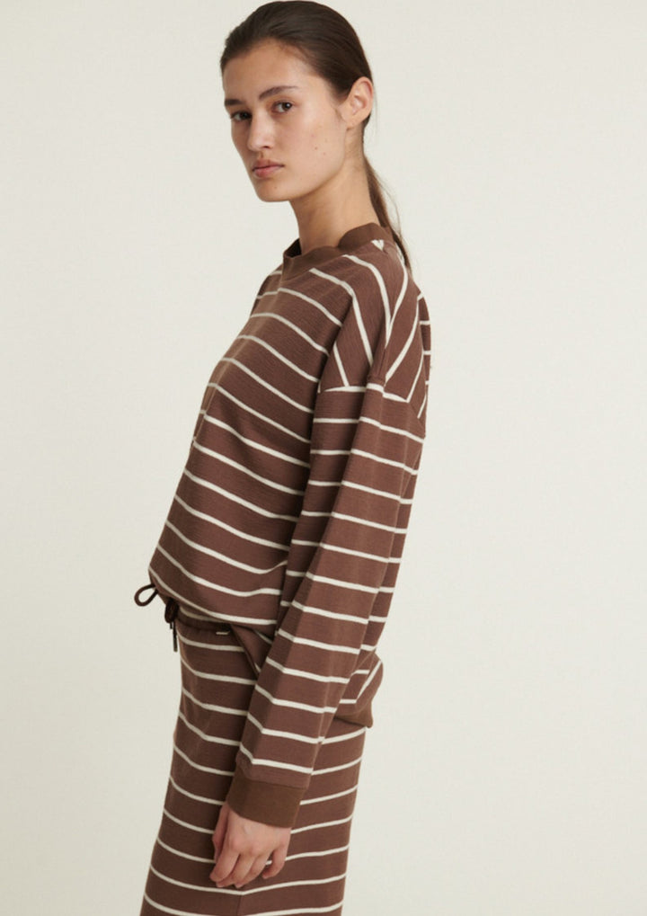 Basic Apparel - Anneli Oversized Tee LS Sweat - Carafe/Birch