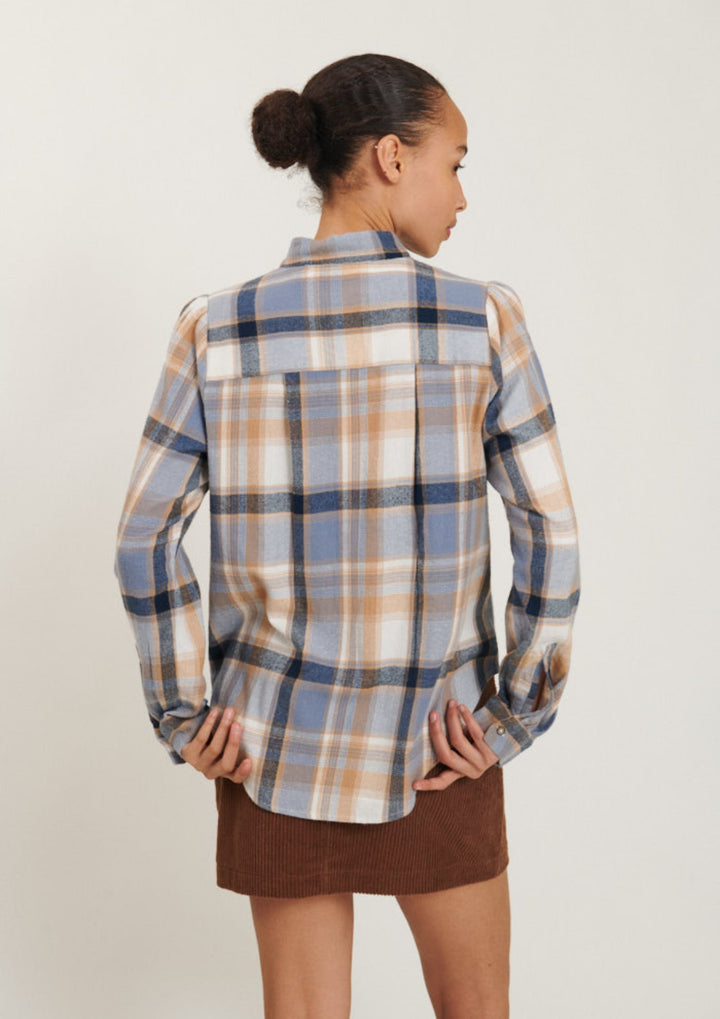 Basic Apparel - Ari Skjorte - Sky Captain / Asleigh Blue