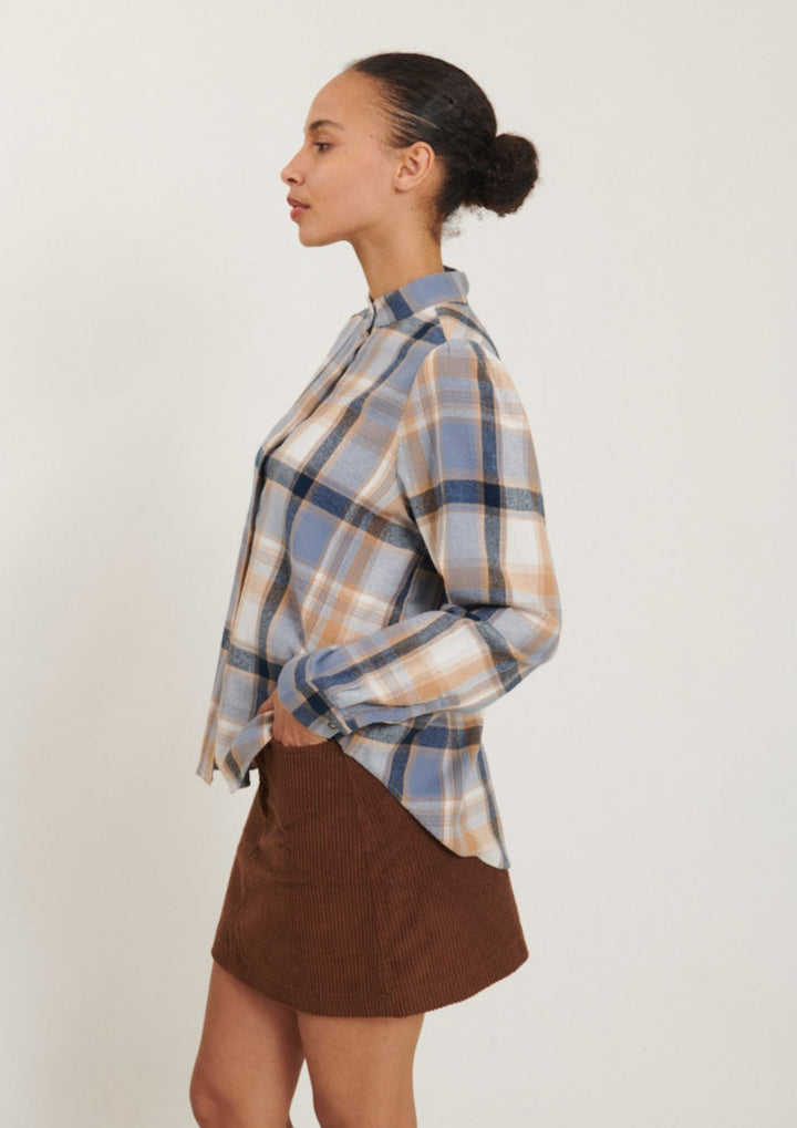 Basic Apparel - Ari Skjorte - Sky Captain / Asleigh Blue