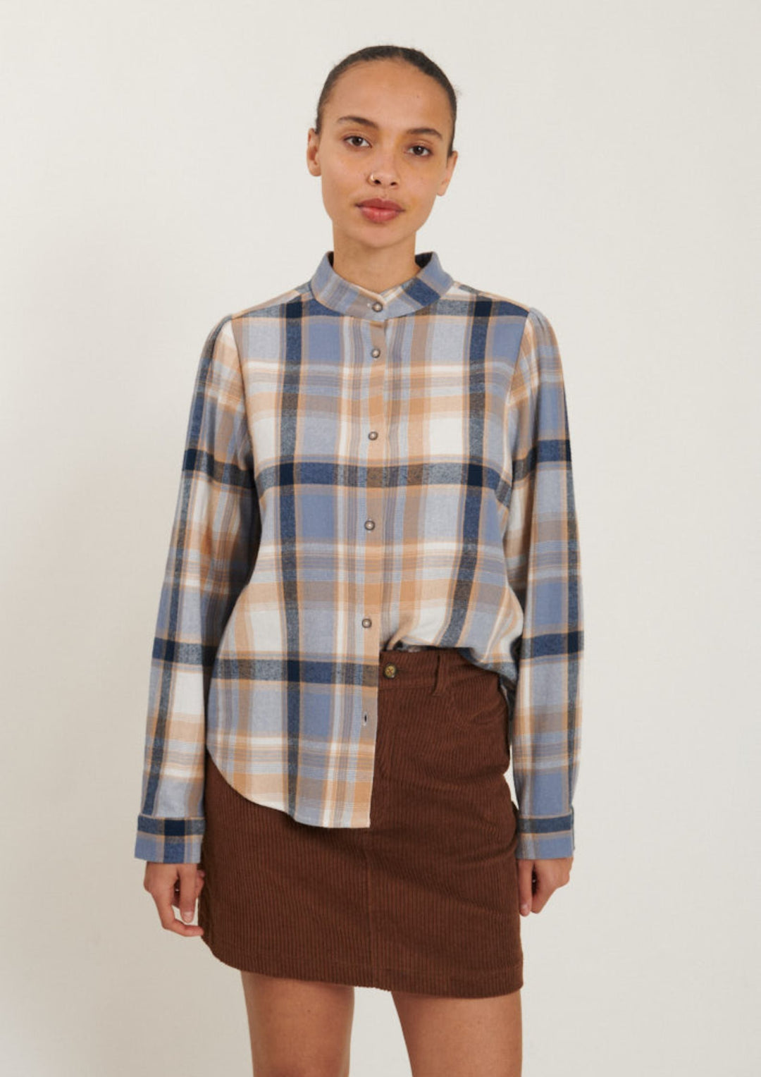 Basic Apparel - Ari Skjorte - Sky Captain / Asleigh Blue