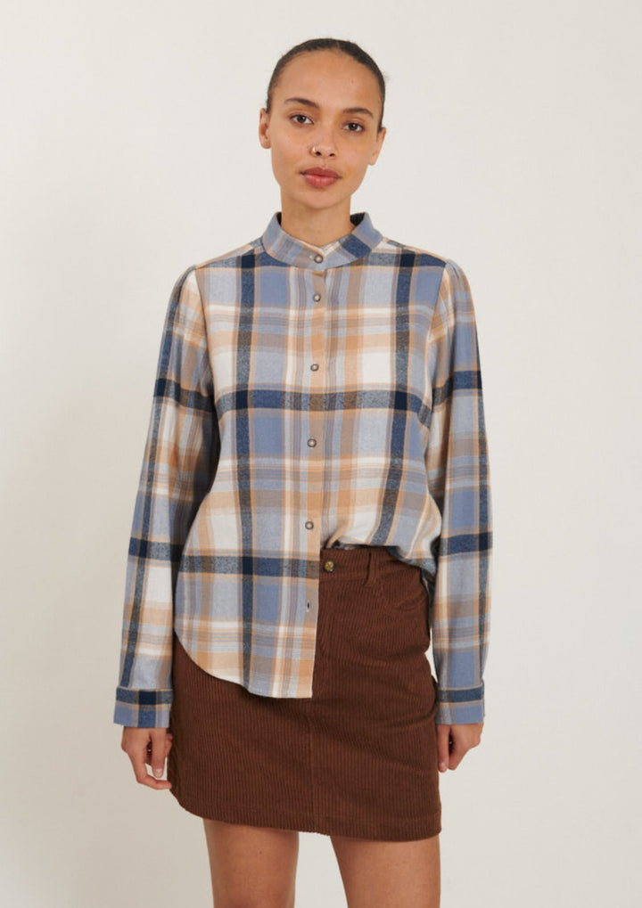Basic Apparel - Ari Skjorte - Sky Captain / Asleigh Blue